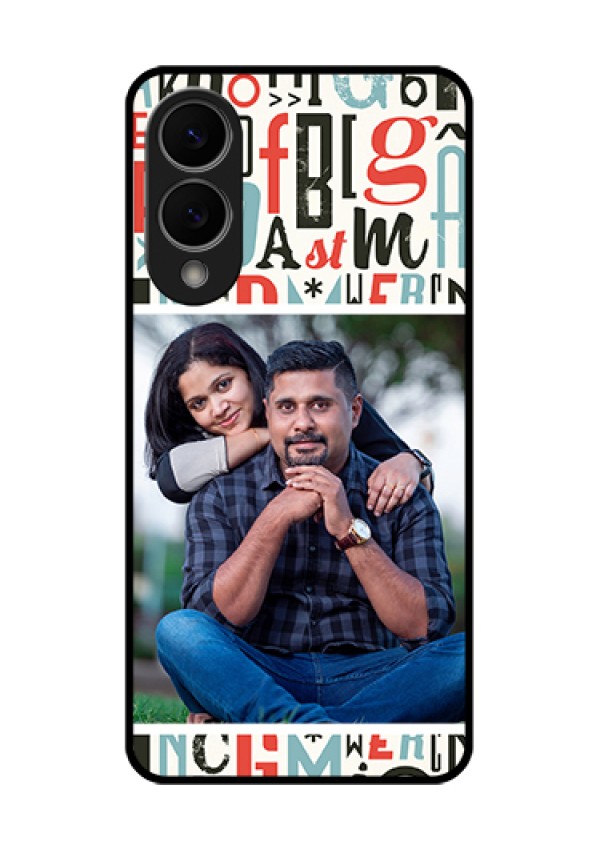 Samsung Galaxy S25 Edge 5G Custom Glass Phone Case - Alphabet Design