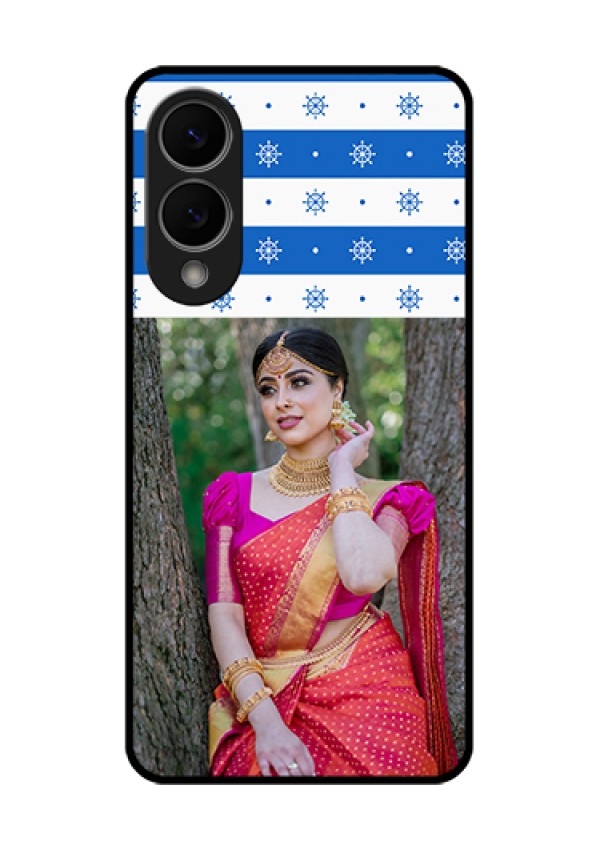 Samsung Galaxy S25 Edge 5G Custom Glass Phone Case - Snow Pattern Design