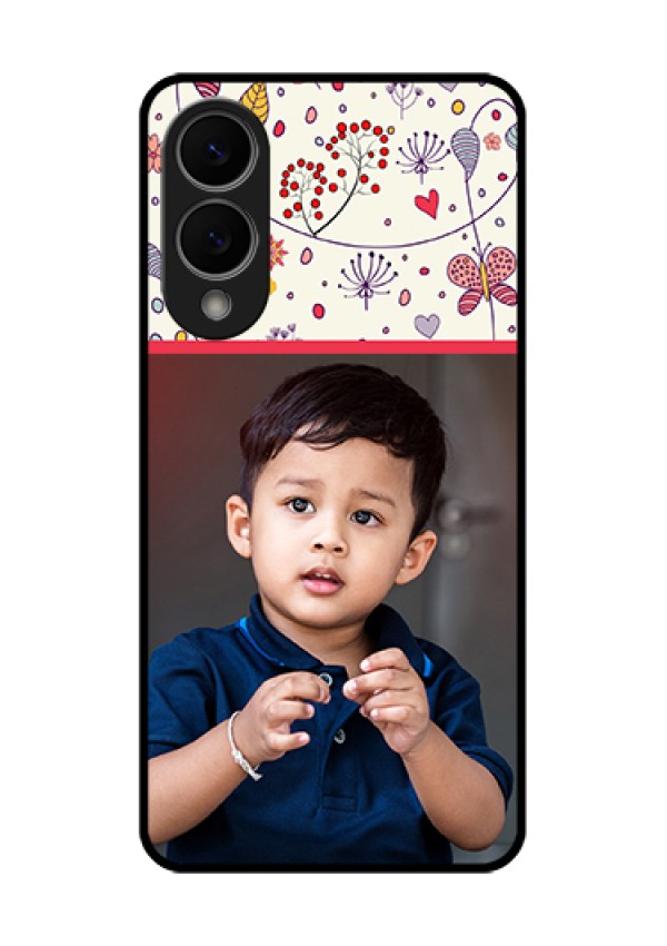 Samsung Galaxy S25 Edge 5G Custom Glass Phone Case - Premium Floral Design