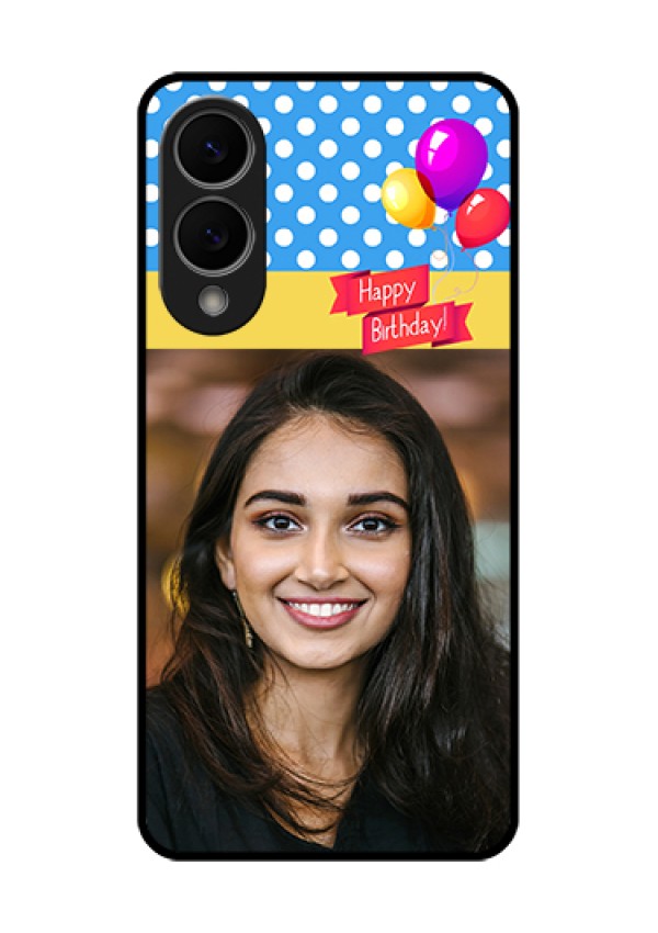 Samsung Galaxy S25 Edge 5G Custom Glass Phone Case - Happy Birthday Design