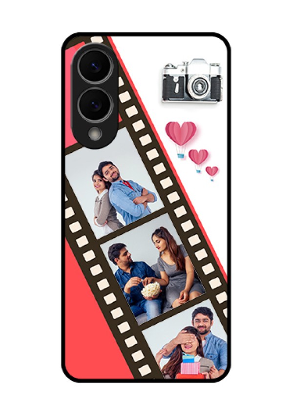 Samsung Galaxy S25 Edge 5G Custom Glass Phone Case - 3 Image Holder With Film Reel