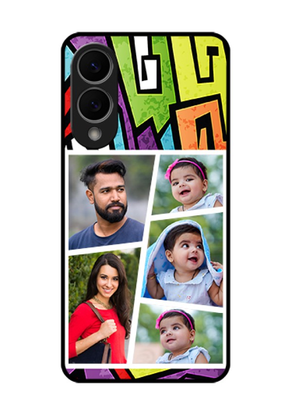 Samsung Galaxy S25 Edge 5G Custom Glass Phone Case - Graffiti Pattern Design