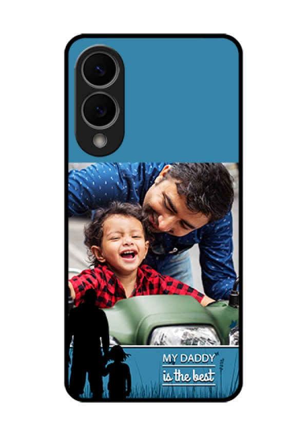 Samsung Galaxy S25 Edge 5G Custom Glass Phone Case - Best Dad Design
