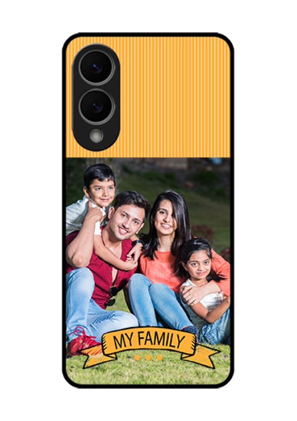 Samsung Galaxy S25 Edge 5G Custom Glass Phone Case - My Family Design
