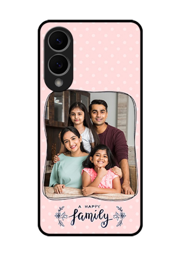 Samsung Galaxy S25 Edge 5G Custom Glass Phone Case - Family With Dots Design