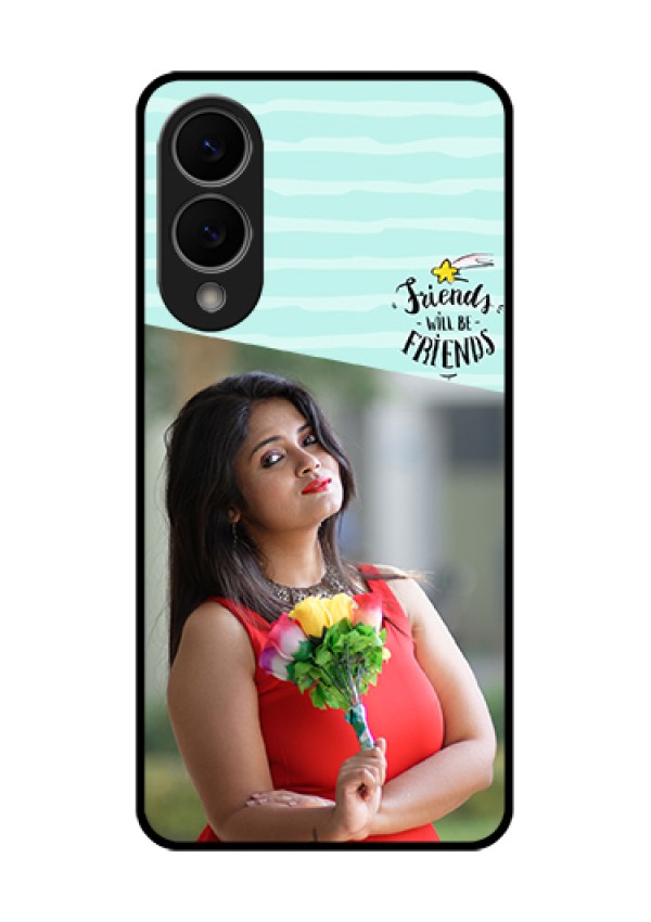 Samsung Galaxy S25 Edge 5G Custom Glass Phone Case - Friends Picture Icon Design