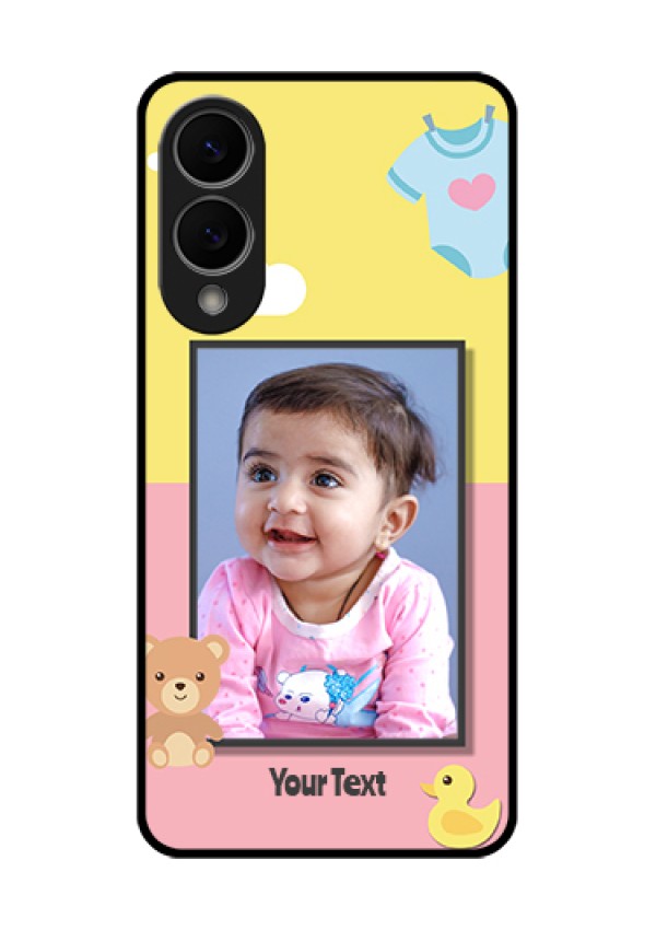 Samsung Galaxy S25 Edge 5G Custom Glass Phone Case - Kids 2 Color Design