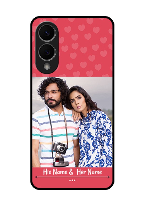 Samsung Galaxy S25 Edge 5G Custom Glass Phone Case - Simple Love Design