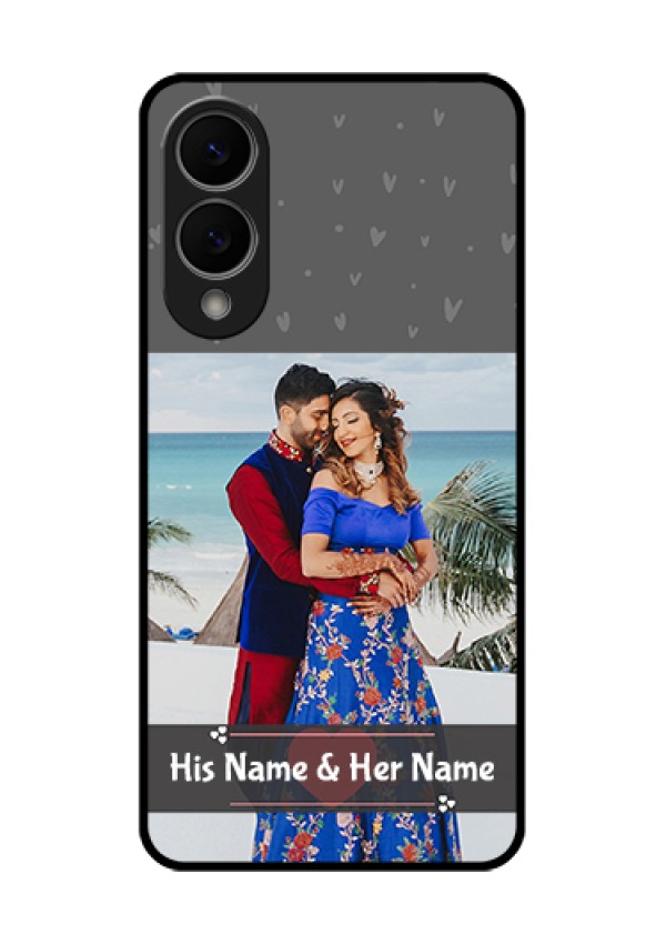 Samsung Galaxy S25 Edge 5G Custom Glass Phone Case - Buy Love Design With Photo Online