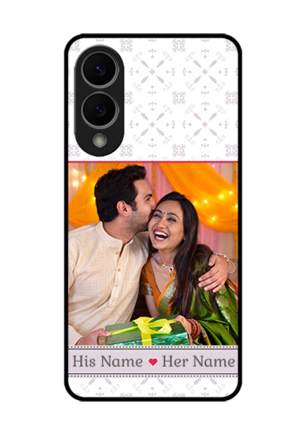 Samsung Galaxy S25 Edge 5G Custom Glass Phone Case - With Photo And Ethnic Design
