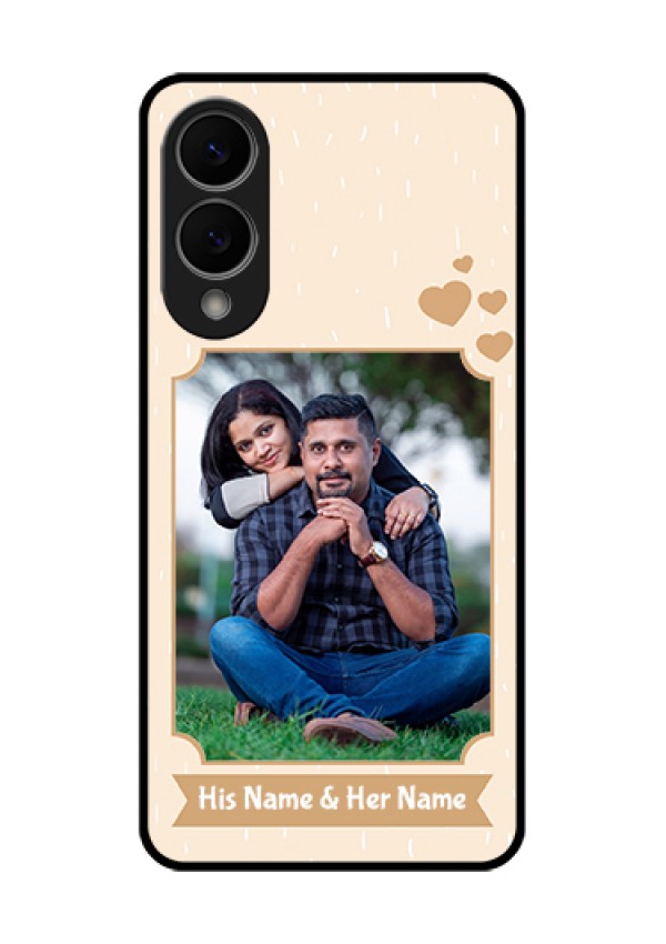 Samsung Galaxy S25 Edge 5G Custom Glass Phone Case - With Confetti Love Design