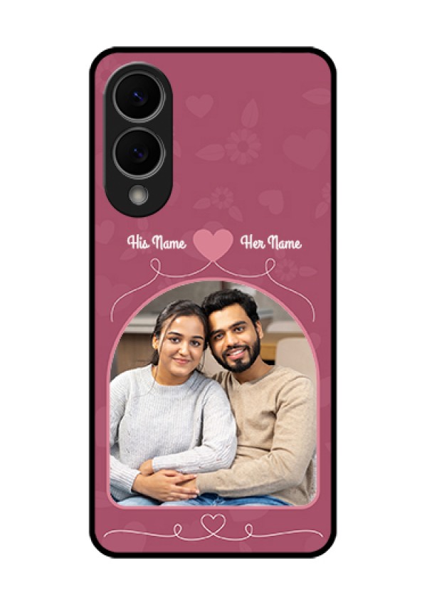 Samsung Galaxy S25 Edge 5G Custom Glass Phone Case - Love Floral Design