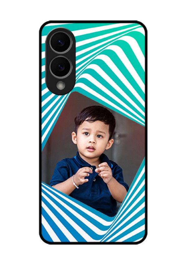 Samsung Galaxy S25 Edge 5G Custom Glass Phone Case - Abstract Spiral Design