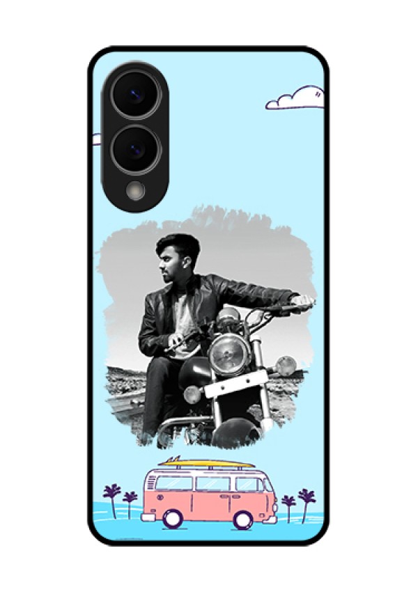 Samsung Galaxy S25 Edge 5G Custom Glass Phone Case - Travel & Adventure Design