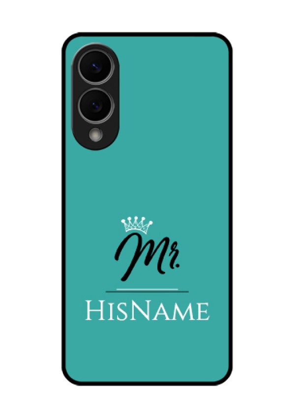 Samsung Galaxy S25 Edge 5G Custom Glass Phone Case - Mr With Name Design
