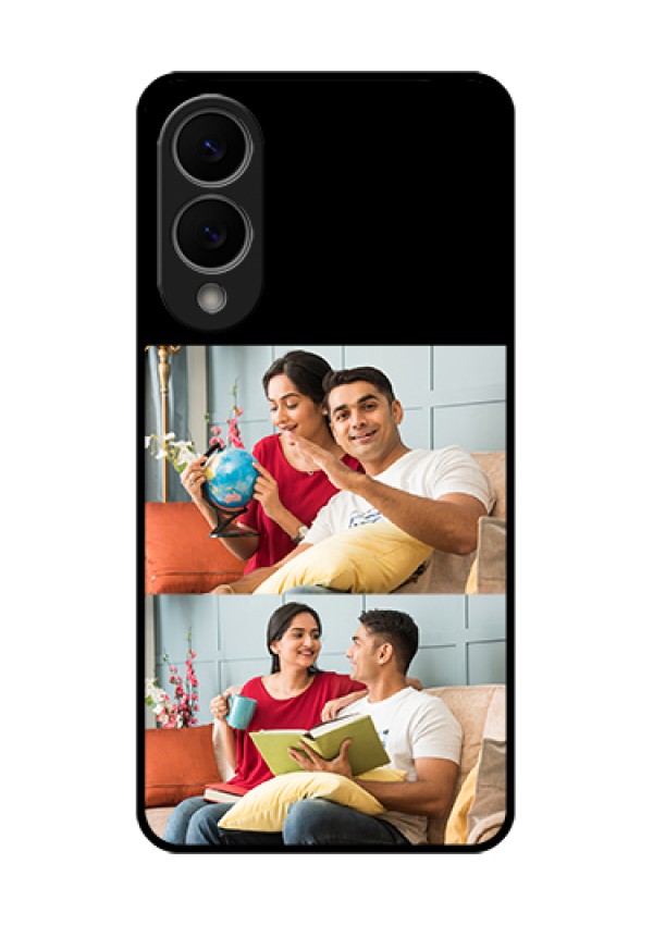 Samsung Galaxy S25 Edge 5G Custom Glass Phone Case - 2 Images Design