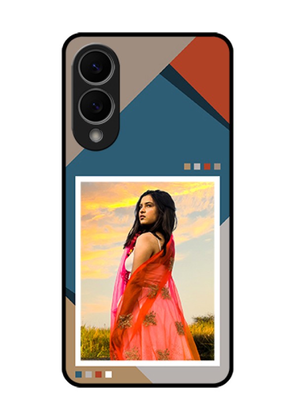 Samsung Galaxy S25 Edge 5G Custom Glass Phone Case - Retro Color Pallet Design