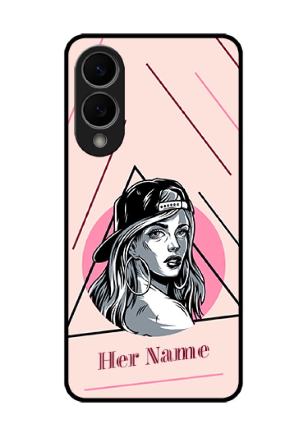 Samsung Galaxy S25 Edge 5G Custom Glass Phone Case - Rockstar Girl Design