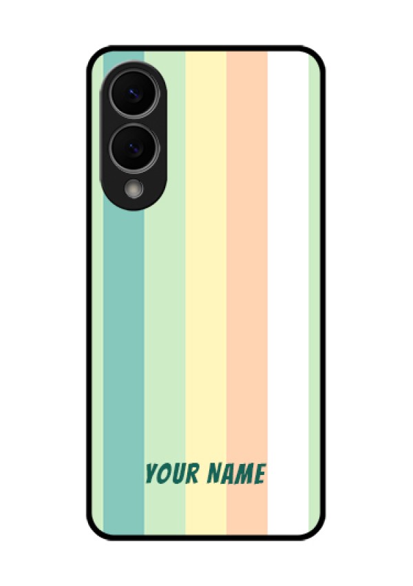 Samsung Galaxy S25 Edge 5G Custom Glass Phone Case - Multi - Colour Stripes Design