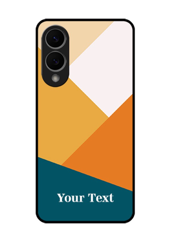 Samsung Galaxy S25 Edge 5G Custom Glass Phone Case - Stacked Multi - Colour Design