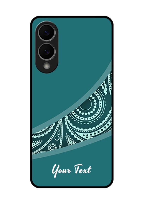 Samsung Galaxy S25 Edge 5G Custom Glass Phone Case - Semi Visible Floral Design