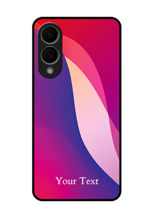 Samsung Galaxy S25 Edge 5G Custom Glass Phone Case - Digital Abstract Overlap Design