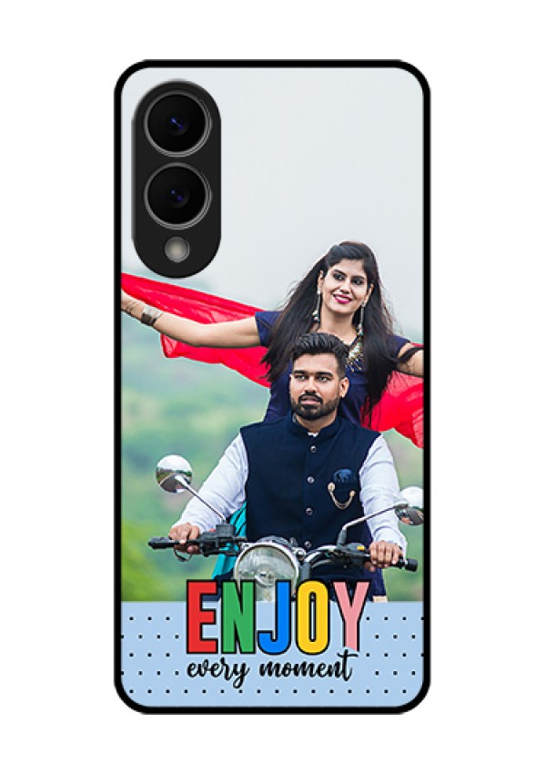 Samsung Galaxy S25 Edge 5G Custom Glass Phone Case - Enjoy Every Moment Design