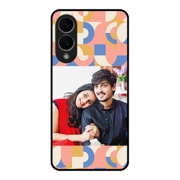 Samsung Galaxy S25 Edge 5G Custom Glass Phone Case - Semi - Circle Maze Pattern Design