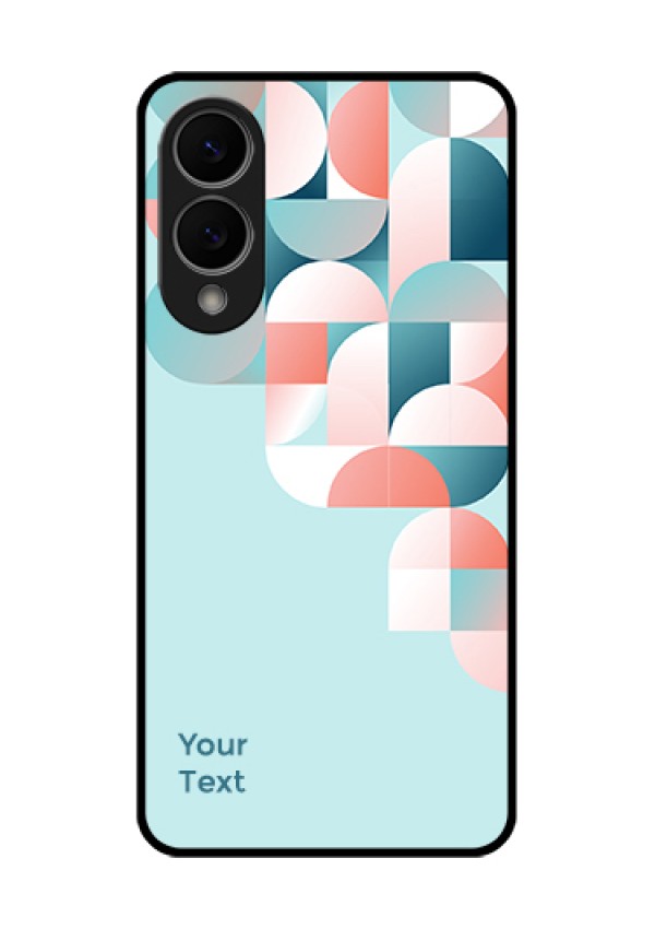 Samsung Galaxy S25 Edge 5G Custom Glass Phone Case - Stylish Semi - Circle Pattern Design