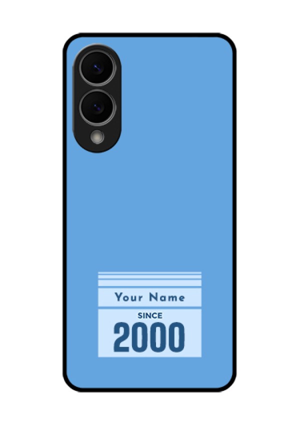 Samsung Galaxy S25 Edge 5G Custom Glass Phone Case - Custom Year Of Birth Design