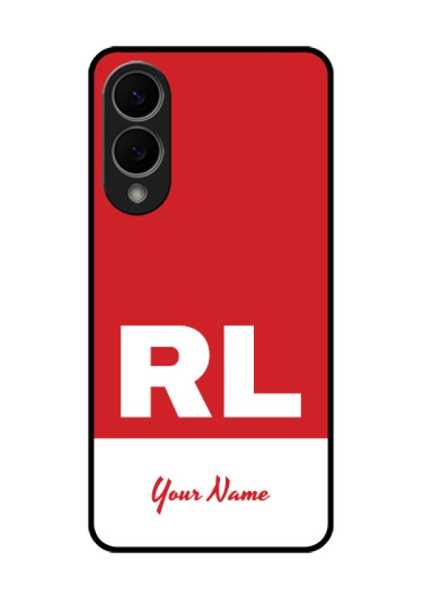 Samsung Galaxy S25 Edge 5G Custom Glass Phone Case - Dual Tone Custom Text Design