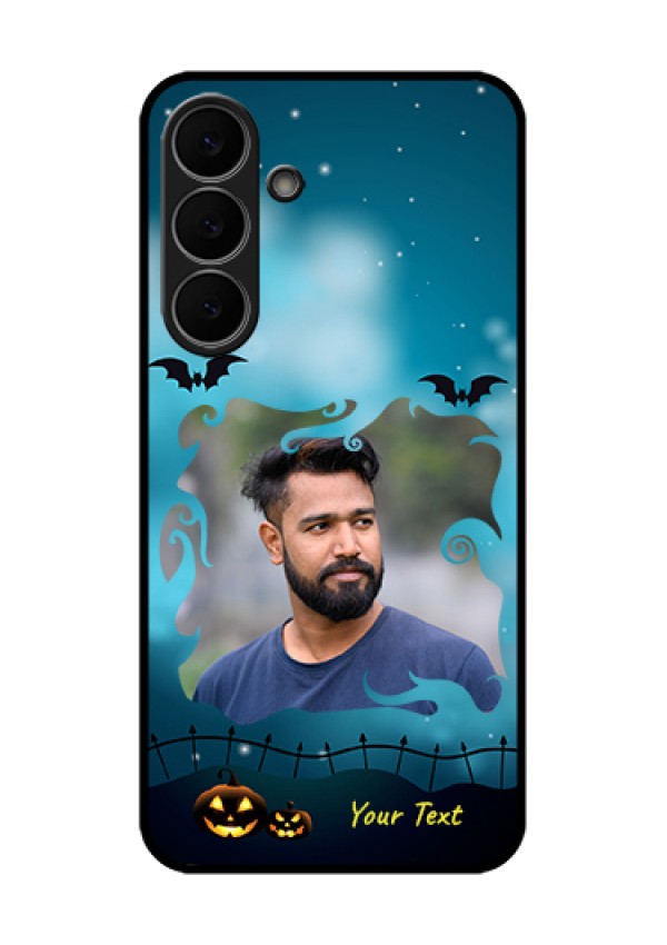 Samsung Galaxy S25 FE 5G Custom Glass Phone Case - Halloween Frame Design