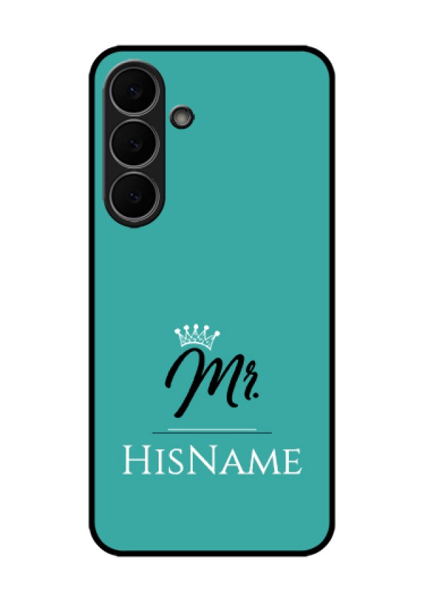 Samsung Galaxy S25 FE 5G Custom Glass Phone Case - Mr With Name Design