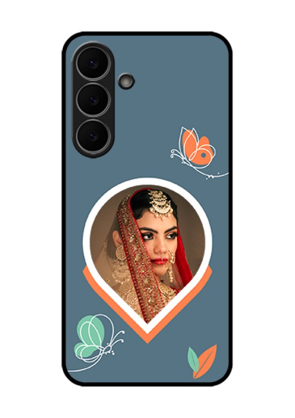 Samsung Galaxy S25 FE 5G Custom Glass Phone Case - Droplet Butterflies Design