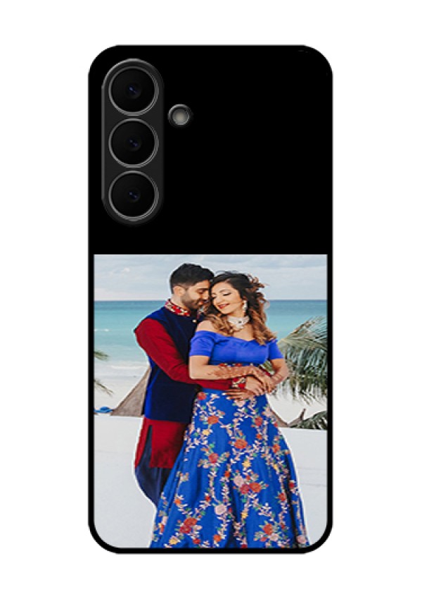 Samsung Galaxy S25 FE 5G Custom Glass Phone Case - Upload Full Picture With Custom Color Design