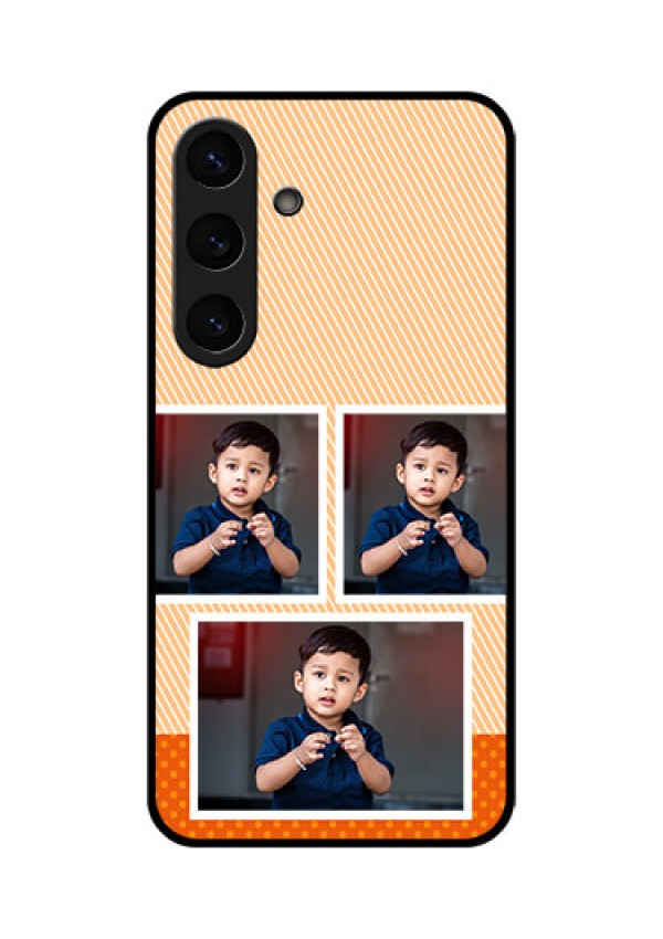 Galaxy S25 Plus 5G Custom Glass Phone CaseBulk Photos Upload Design