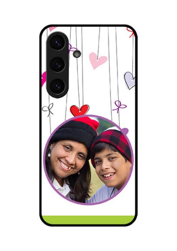 Galaxy S25 Plus 5G Custom Glass Phone CaseCute Kids Phone Case Design