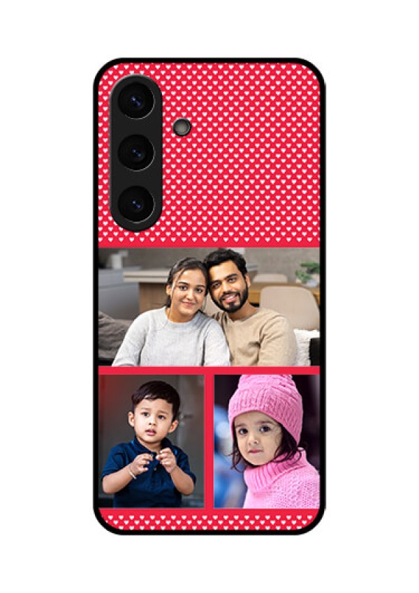 Galaxy S25 Plus 5G Custom Glass Phone CaseBulk Photo Upload Design
