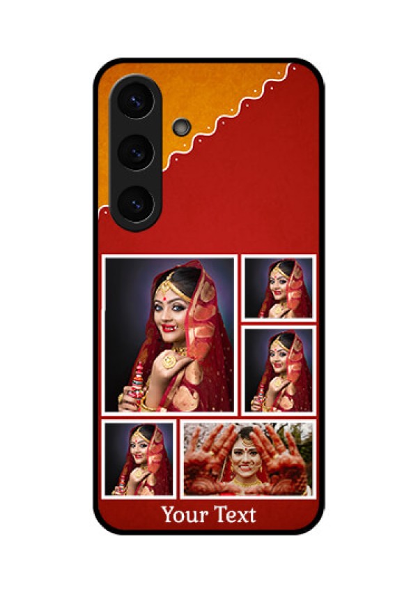Galaxy S25 Plus 5G Custom Glass Phone CaseWedding Pic Upload Design