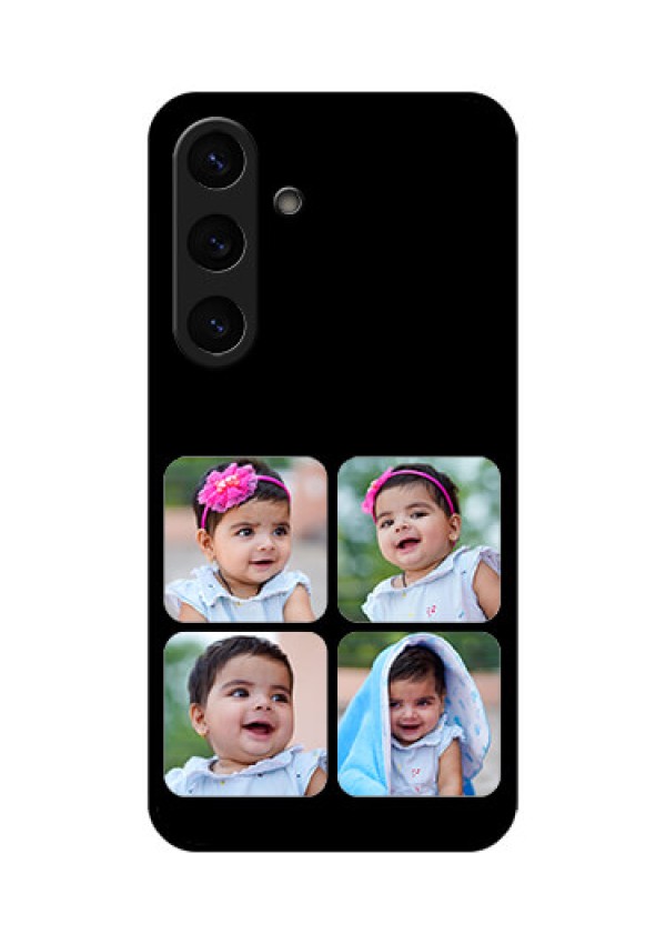Galaxy S25 Plus 5G Custom Glass Phone CaseMultiple Pictures Design