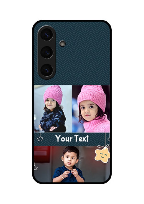 Galaxy S25 Plus 5G Custom Glass Phone CaseHanging Stars Design
