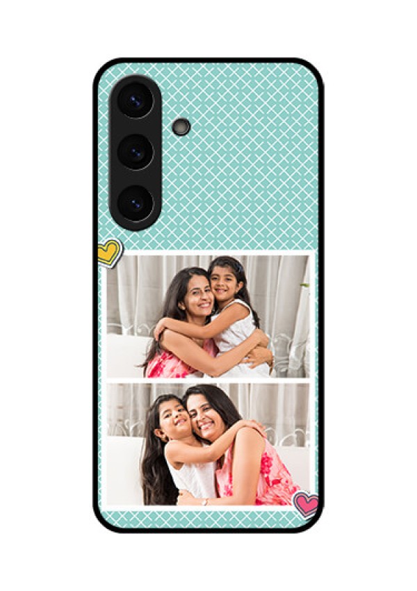 Galaxy S25 Plus 5G Custom Glass Phone Case2 Image Holder With Pattern Design