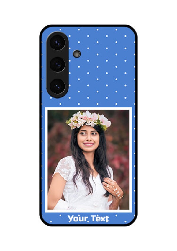 Galaxy S25 Plus 5G Custom Glass Phone CasePolka Dots Design