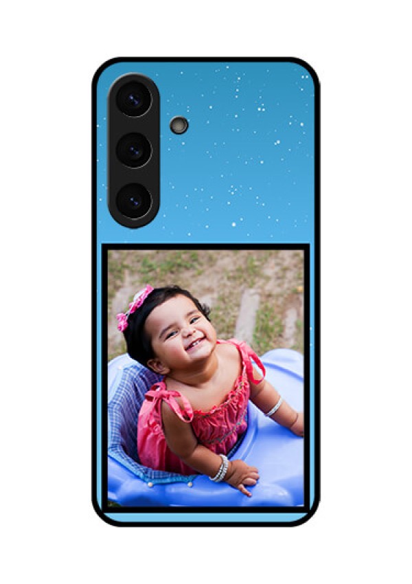 Galaxy S25 Plus 5G Custom Glass Phone CaseWave Pattern Colorful Design