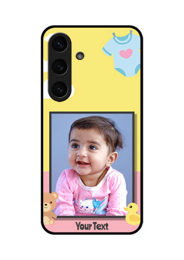 Galaxy S25 Plus 5G Custom Glass Phone CaseKids 2 Color Design