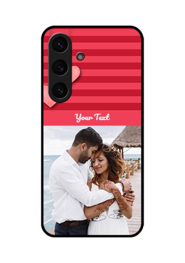Galaxy S25 Plus 5G Custom Glass Phone CaseValentines Day Design