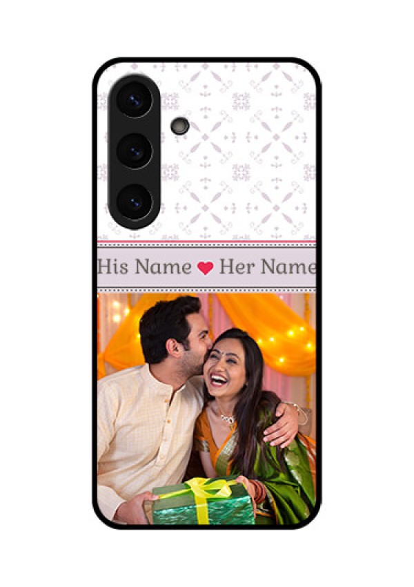 Galaxy S25 Plus 5G Custom Glass Phone CaseWith Photo And Ethnic Design