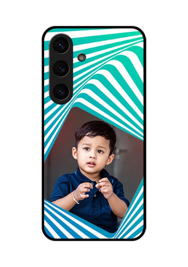 Galaxy S25 Plus 5G Custom Glass Phone CaseAbstract Spiral Design