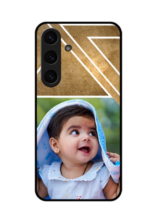 Galaxy S25 Plus 5G Custom Glass Phone CaseGradient Abstract Texture Design