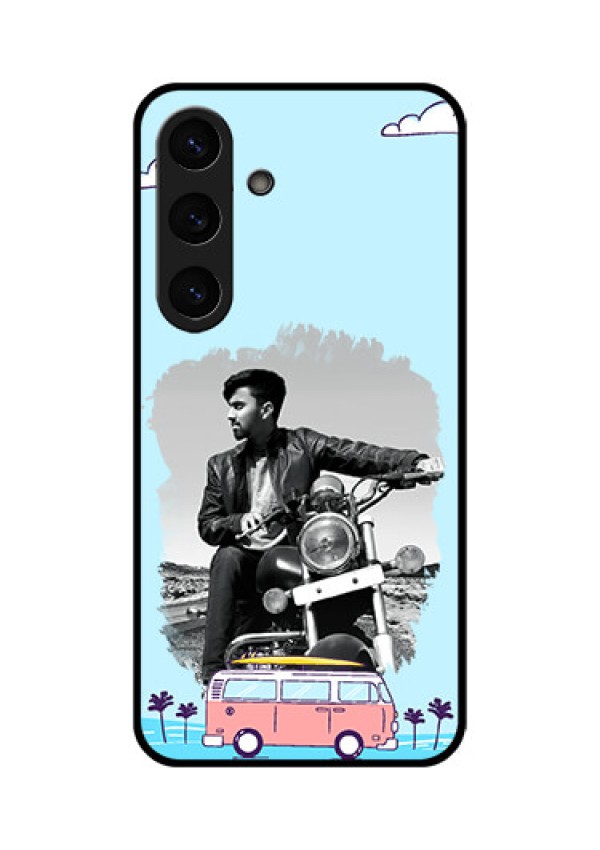 Galaxy S25 Plus 5G Custom Glass Phone CaseTravel and Adventure Design